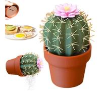 Cactus Salt and Pepper Shakers, 3D Print Pepper Pot and Salty Spines, Leak-Proof Condiment Shakers Container, Mini Cute Salt and Pepper Shakers for Kitchen, Spice Container Seasoning Jars