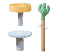 Cactus Shaped Cat Climbing Tree, Cat Climbing Tower, Interactive Cat Tree Playhouse, Cat Climbing Tower with Balls, 39x39x83cm Scratching and Climbing Tower with Scratching Posts for Large Cats