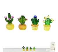 Cactus simulado, Artificial, Falsas suculentas Coloridas, suculentas Artificiales, Multicolor y pequeñas Decoraciones de Mesa Creativas Coloridas y Transparentes para la
