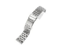 CACVGVMGTW Ajuste for correas de reloj Breitling, correa de reloj de hombre de 20, 22 y 24mm con hebilla plegable de acero inoxidable sólido, color dorado, Avenger Challenger(Steel,24mm)