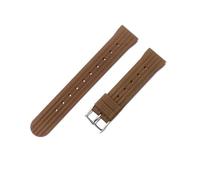 CACVGVMGTW Ajuste for Seiko Ajuste for Samsung Ajuste for Huawei Watch Sport Buceo for hombres Reemplace la correa de reloj de goma Correa de silicona Waffle negra y azul 20 mm 22 mm(Coffee-Steel-K1,2