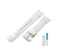 CACVGVMGTW Ajuste for Seiko No. 5 SKX 007 accesorios de silicona aptos for Water Ghost pequeño Mm blanco puede reemplazar la correa de reloj de buceo(White(SW)-SWeel)
