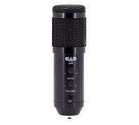 CAD Audio U49 Micrófono de condensador de diafragma grande USB (cardioide, 20 Hz - 20 kHz, convertidor A/D integrado, para MAC o PC, incl: cable USB, parabrisas, pinza y soporte de mesa)