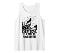 Cada aullido es un llamado a la aventura Wolf Camiseta sin Mangas