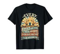 Cada Bocadillo Que Haces Cada Comida Que horneas - Golden Retriever Camiseta