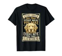 Cada Bocadillo Que Haces Cada Comida Que horneas - Golden Retriever Camiseta