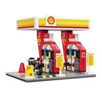 CaDA C66028 Estación de Shell de Garaje con Bloques de Construcción