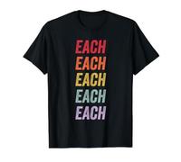 Cada Camiseta gráfica económica, Hombre, Negro, L