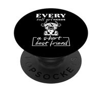 Cada chica alta necesita una mejor amiga corta Mini Highland PopSockets PopGrip Adhesivo