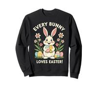 Cada conejito ama la Pascua Funny Rabbit Holiday Sudadera