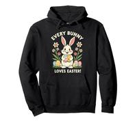 Cada conejito ama la Pascua Funny Rabbit Holiday Sudadera con Capucha