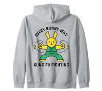 Cada Conejito era Kung Fu luchando contra el Karate Rabbit Sudadera con Capucha