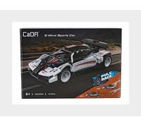 CADA DBLC52022W Z-WIND SPORTS CAR - 321 Piezas - Blanco Negro - 1/20