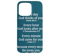 Cada día cada hora cada minuto Jesús te ama Carcasa para iPhone 15 Pro Max