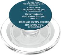 Cada día cada hora cada minuto Jesús te ama PopSockets PopGrip para MagSafe