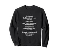 Cada día cada hora cada minuto Jesús te ama Sudadera