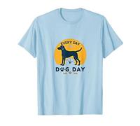 Cada día es el día del Perro - Amante de Las Mascotas Camiseta, Hombre, Azul Bebé, S