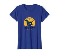 Cada día es el día del Perro - Amante de Las Mascotas Camiseta, Mujer, Azul Real, XS