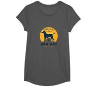 Cada día es el día del Perro - Amante de Las Mascotas Camiseta, Niñas, Asfalto, S