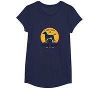 Cada día es el día del Perro - Amante de Las Mascotas Camiseta, Niñas, Azul Marino, Pequeña