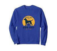 Cada día es el día del Perro - Amante de Las Mascotas Sudadera, Unisex para Adultos, Azul Real, XL