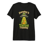 Cada Día es Martes de Tacos - Diseño Alieno Divertido Camiseta Premium