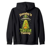 Cada Día es Martes de Tacos - Diseño Alieno Divertido Sudadera con Capucha