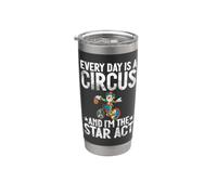 Cada día es un circo y yo soy el payaso de Star Act Vaso térmico de acero inoxidable de doble pared