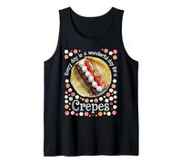 Cada día es un día maravilloso para un crepe Camiseta sin Mangas