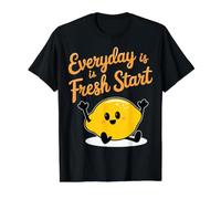 Cada día es un Nuevo Comienzo con un limón Alegre Camiseta gráfica económica