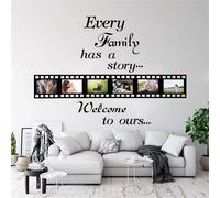 Cada familia tiene una historia. Pegatinas de pared familiares. Contiene 6 pegatinas de 4 x 6 pulgadas para decoraci n de pared con marco de foto
