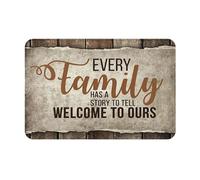Cada Familia Tiene Una Historia Que Contar Bienvenidos A La Nuestra Felpudo De Entrada Antideslizante Alfombra Exterior Plegable Felpudos Entrada para Pasillo Jardín Inodoro 40X60Cm