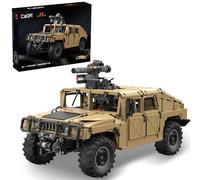 CaDA Master C61036W Humvee H1 1:8 Tecnología Off-Road Vehicle Bloques de sujeción, 3935 piezas SUV, 4 x 4 Grande Armored vehículo de combate, modelo de coche autorizado para adultos