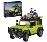 CADA Master C62001W - Bloques de construcción para coche (escala 1:12, Suzuki Jimny, modelos todoterreno, compatible con Lego Cars-1803 piezas)