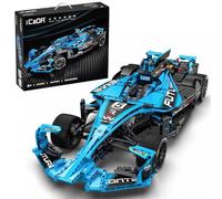 CaDA Master C64004W Formula Racing, 1667 piezas CADA Master 1/8 modelo de kit de coche deportivo, MOC Technic Super Car Building Blocks, compatible con tecnología Lego (versión clásica)