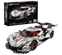 CaDA Master - V12 HYPERCAR - Set de construcción - Vehículo R/C - De Color Blanco - 4449 Piezas - + 6 años - Escala 1:8 (DEQUBE 927DE61053)