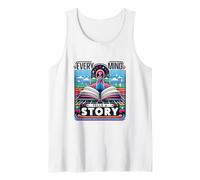 Cada Mente Cuenta una Historia Apoyo a la neurodiversidad del Autismo Camiseta sin Mangas