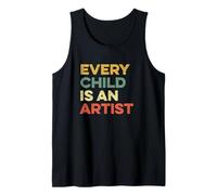 Cada niño es un artista Arte Educación Artes Visuales Profesores Camiseta sin Mangas