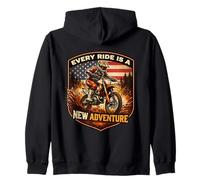 Cada Paseo es una Nueva Aventura Dirt Bike Motocross MX Rider Sudadera con Capucha
