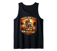 Cada Paseo es una Nueva Aventura Dirt Bike Motocross Rider MX Camiseta sin Mangas