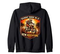 Cada Paseo es una Nueva Aventura Dirt Bike Motocross Rider MX Sudadera con Capucha