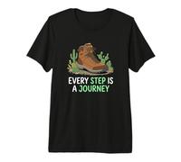 Cada Paso es un Viaje para mochileros, alpinistas y senderistas Camiseta Premium