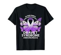 Cada pelea es nuestra lucha Dravet Awareness Cinta morada Camiseta