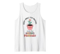 Cada pequeño paso cuenta. Y estoy adelante. Camiseta sin Mangas