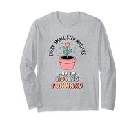 Cada pequeño paso cuenta. Y estoy adelante. Manga Larga