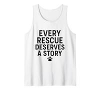 Cada rescate merece una historia. Mascota, rescata el amor. Camiseta sin Mangas