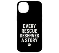 Cada rescate merece una historia. Mascota, rescata el amor. Carcasa para iPhone 14 Plus