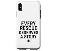 Cada rescate merece una historia. Mascota, rescata el amor. Carcasa para iPhone XS Max
