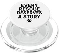 Cada rescate merece una historia. Mascota, rescata el amor. PopSockets PopGrip para MagSafe