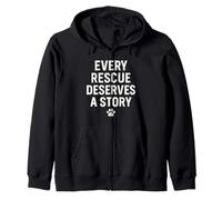 Cada rescate merece una historia. Mascota, rescata el amor. Sudadera con Capucha